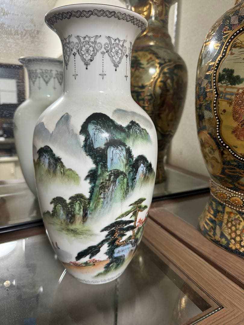 中国景徳鎮/古美術/花瓶/壺/陶器/中国/陶磁器