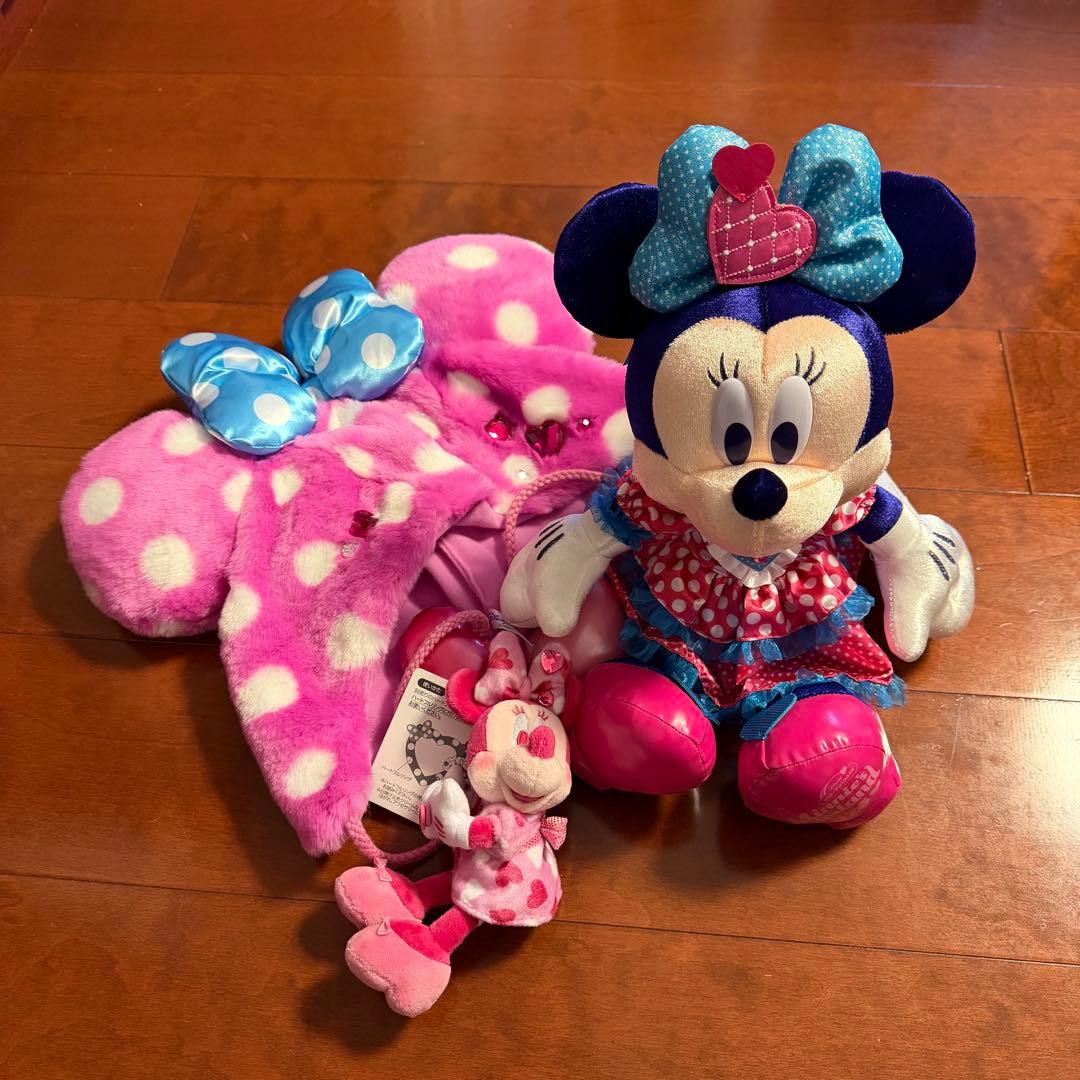 パルパルーザ ミニーぬいぐるみ・ぬいぐるみチャーム・ファンキャップ 3点セット