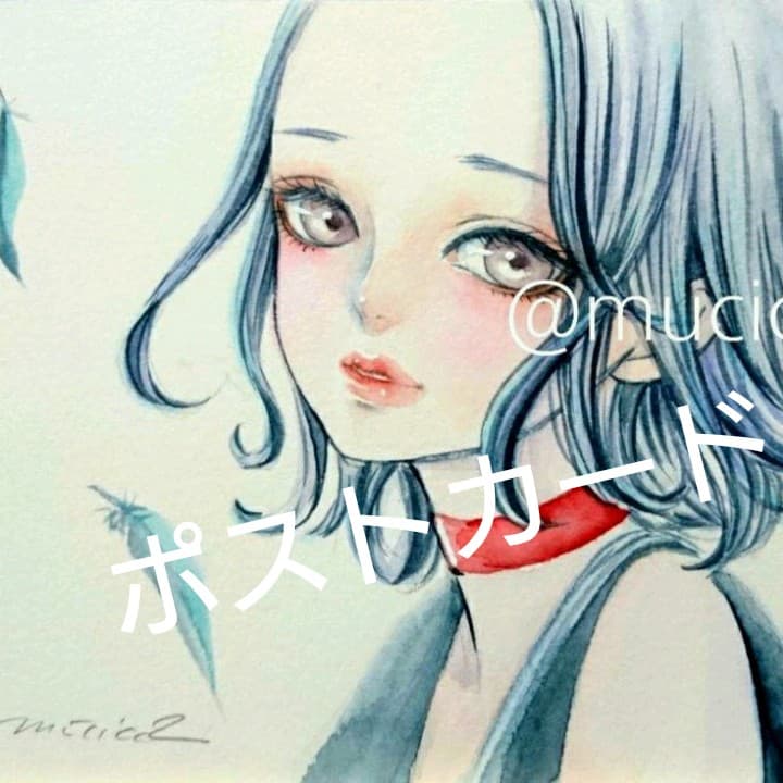 ポストカードプリント  手描きイラスト《 燕 》オリジナル 原画 水彩画