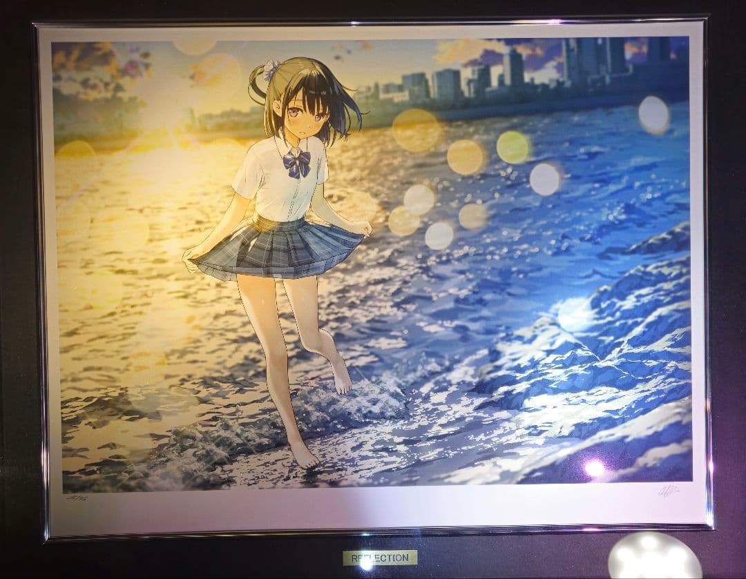 アールビバン カントク 版画 REFLECTION 元箱 保証書有り