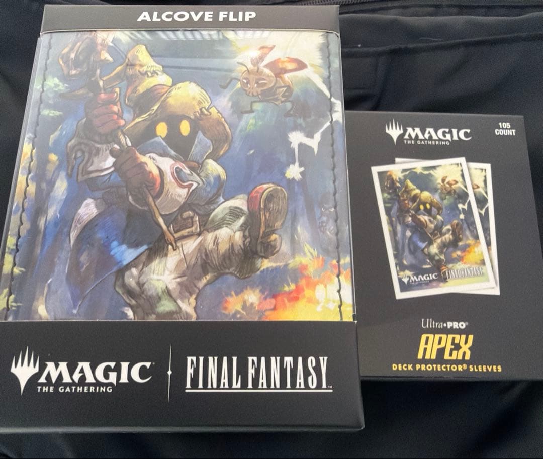 ち*ー様 mtg ff ultraPro 迷える黒魔道士、ビビ スリーブ　デッキ
