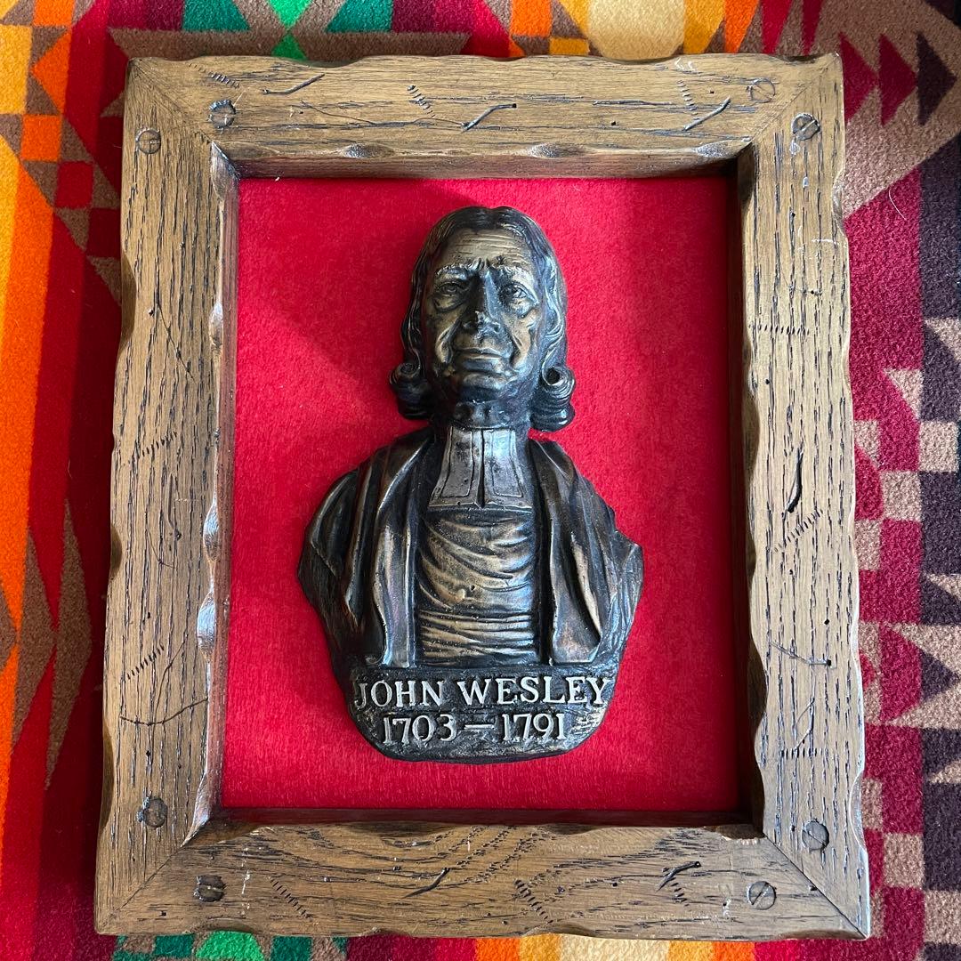 貴重！60’s～70'sアメリカアンティーク　JHON WESLEY壁掛けUSA