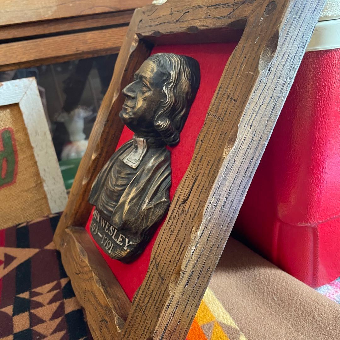 貴重！60’s～70'sアメリカアンティーク　JHON WESLEY壁掛けUSA