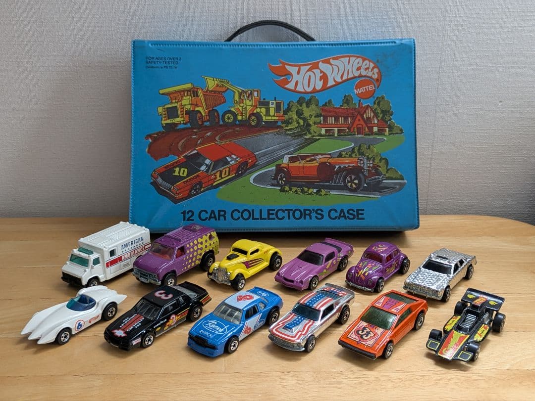 ビンテージ マテル ホットウィール 1980年製12台収納ケース （車両込み）