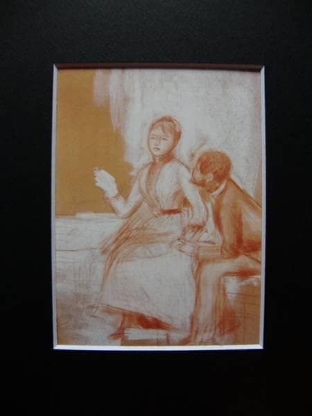 Renoir、LES AMOUREUX、希少画集画、新品額装付