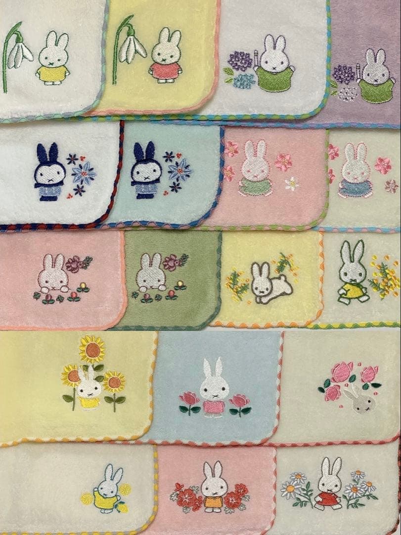 フラワーミッフィー ミニタオル 18枚セット