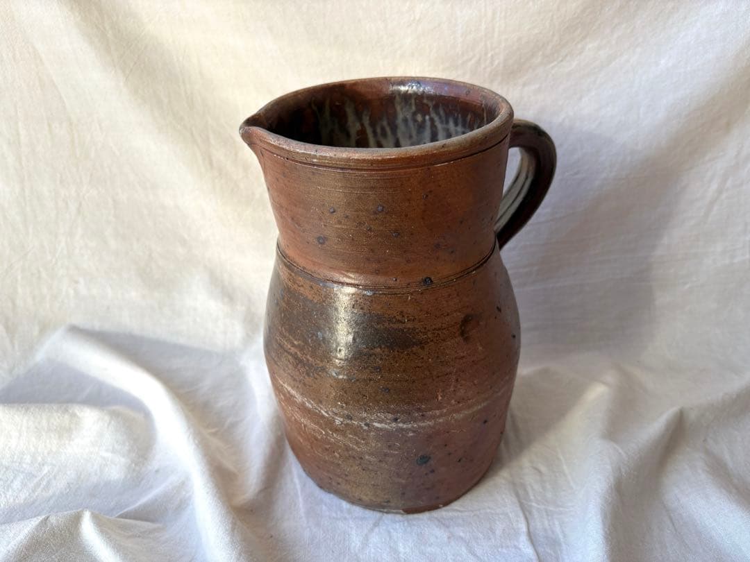 フランスアンティーク　ピシェ　フラワーベース　焼物