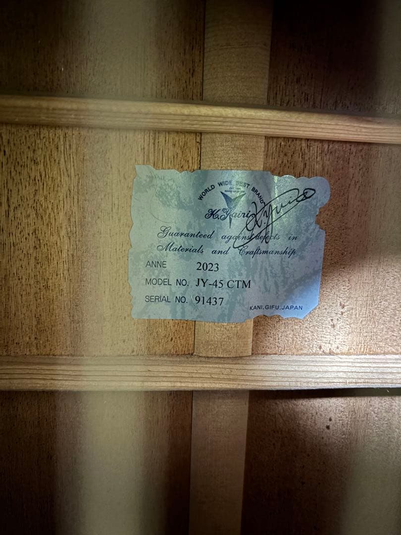 K Yairi JY-45 ADJ CTM