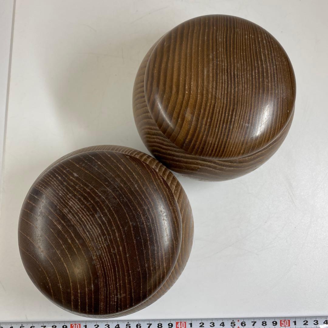 日向産碁石　本那智黒碁石　921g(白)1040g(黒) 東な7-0311①