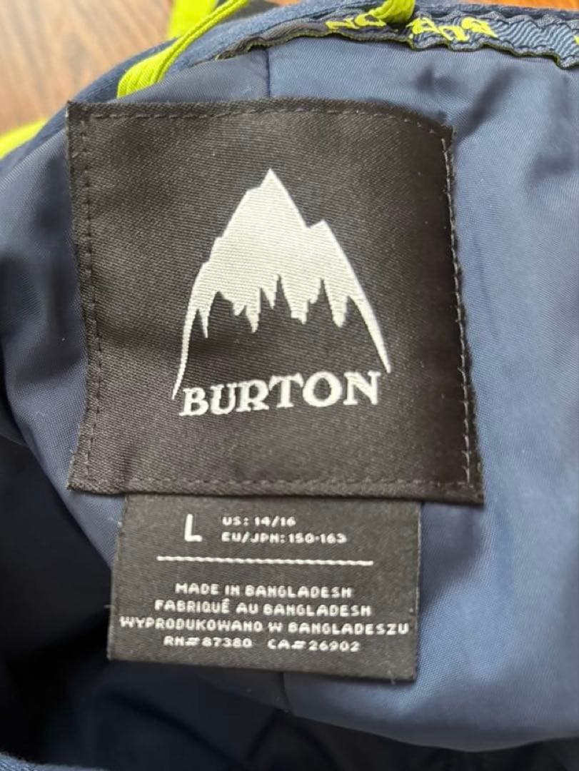 【バートン】キッズLサイズ　スノーボードウェア　上下150cm〜163cm