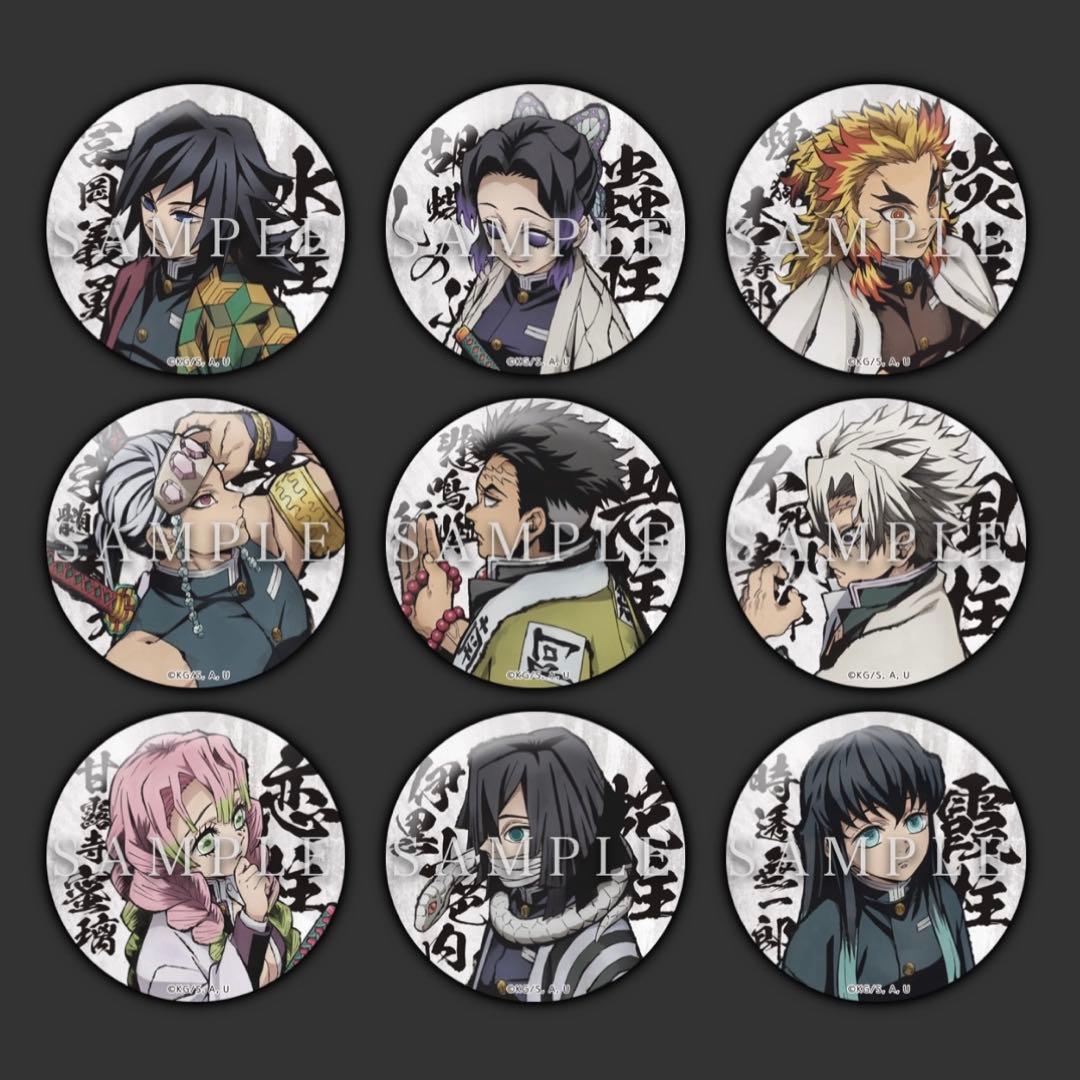 鬼滅の刃　柱合会議編、蝶屋敷編　缶バッジセット