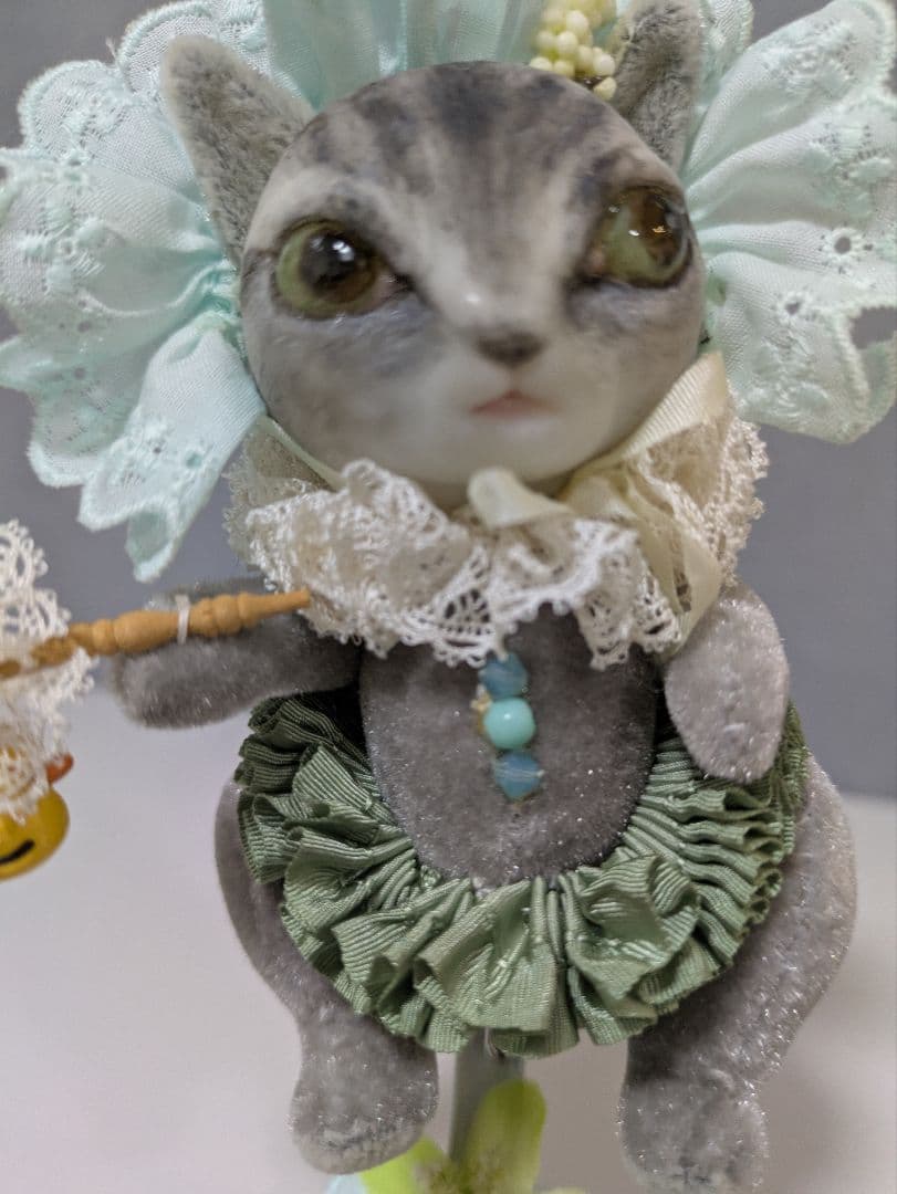 人形作家　樹脂粘土　レプンクルさんの猫