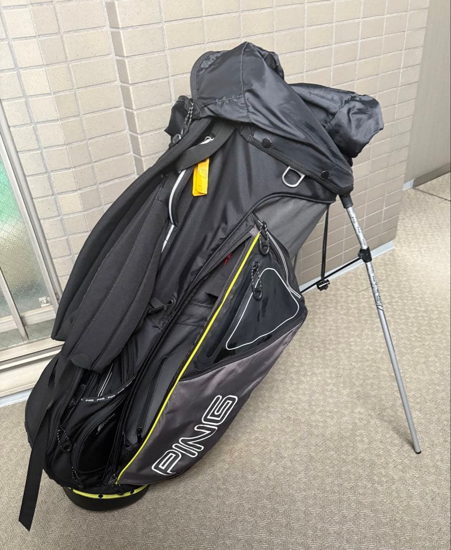PING キャディバッグ ブラック/ライム