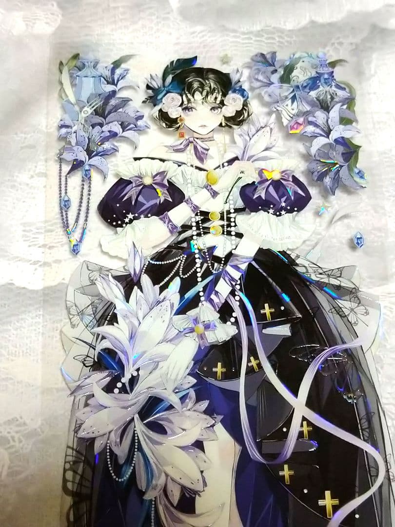 J957＃礼遇紫合(贝壳光)solo切り売り海外人物マステ女の子