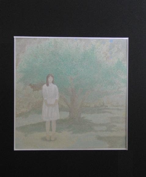 橋本弘安、【希望】、希少な額装用画集より、状態良好、新品額装付、日本人画家