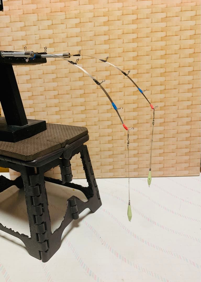 ワカサギステンレス穂先　右手用 左手用2セット　全長約225ミリ