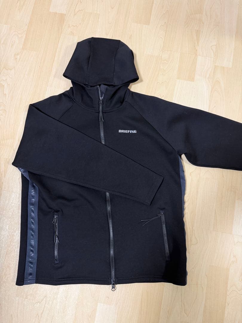 着用1回！ほぼ新品！BRIEFING GOLF フード付ジャケット ブラック L