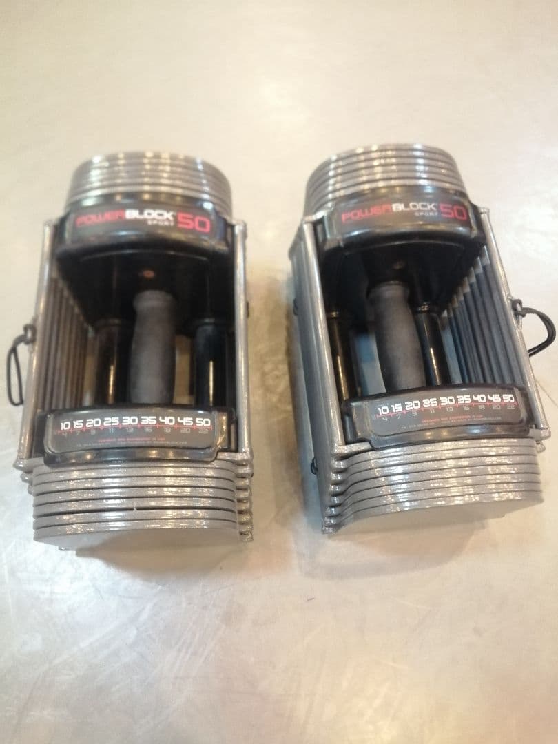 正規品 箱あり パワーブロック ダンベルセット (片方約23kg) ③分の②