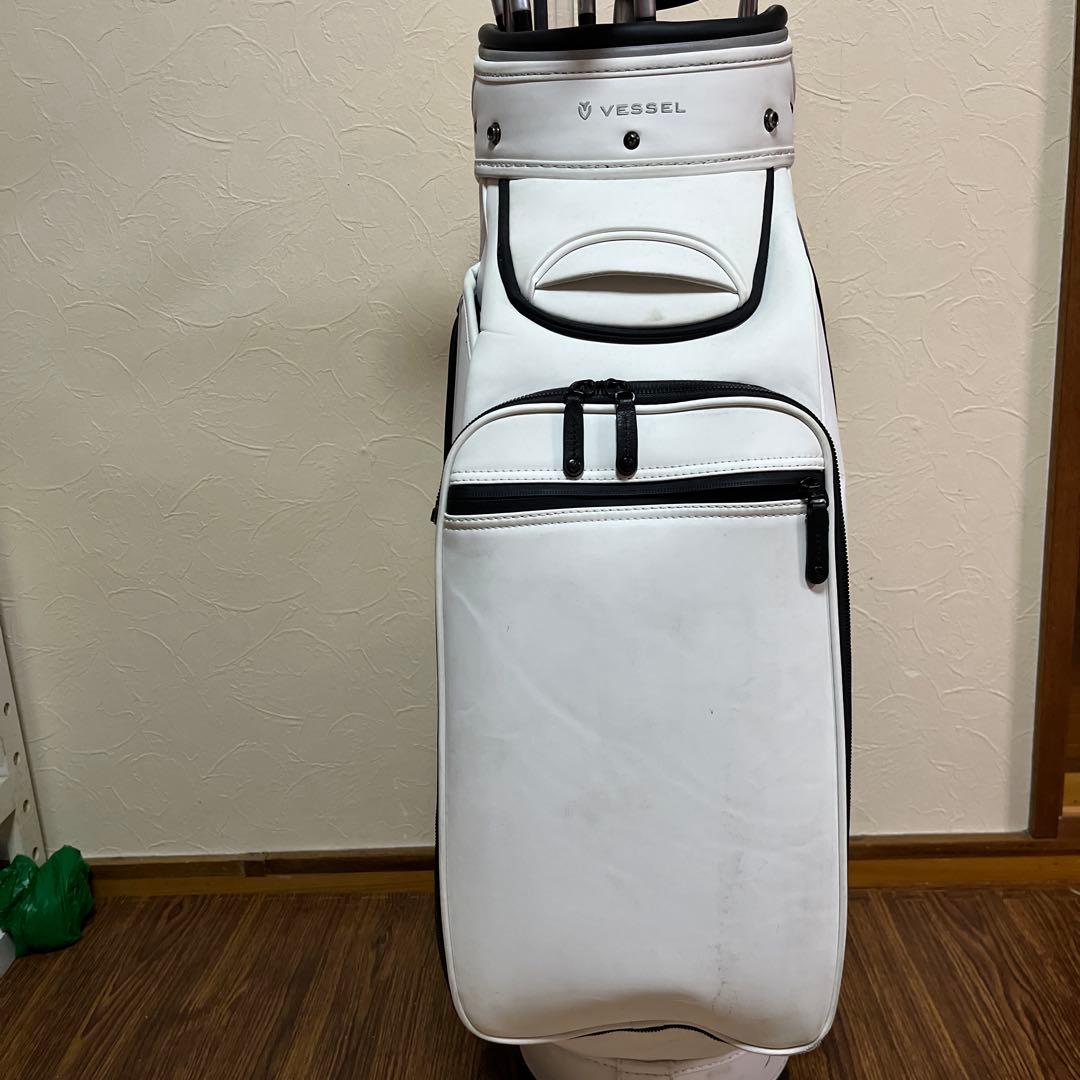 Vessel ホワイト ゴルフバッグ