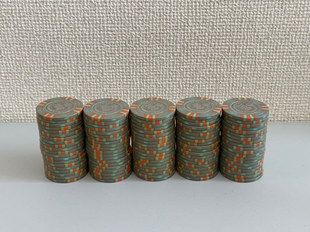 MGMカジノチップ　ゲームメダル$100×100枚(1000枚)
