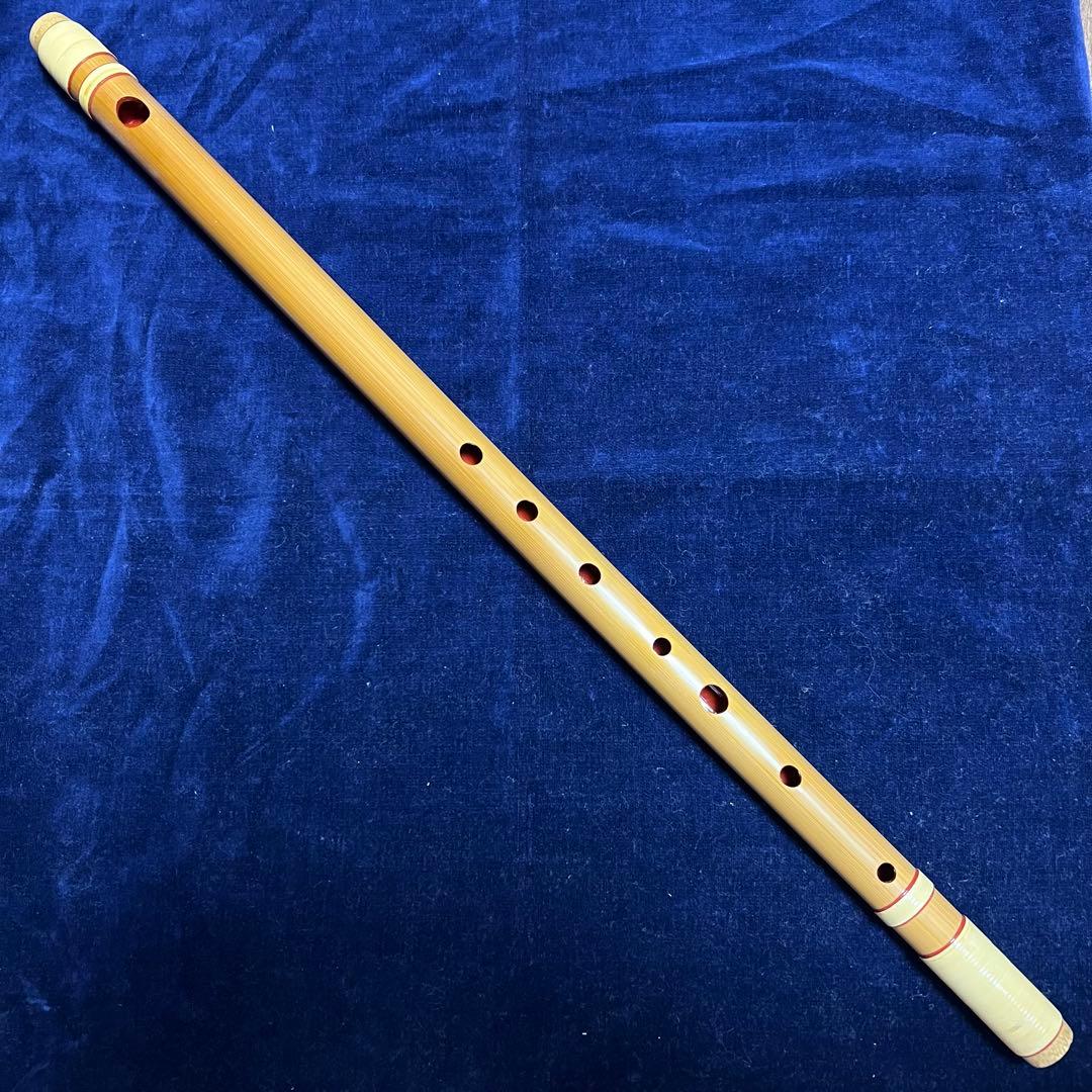 篠笛明鏡 3本調子 ドレミ調 天地巻 専用笛袋付