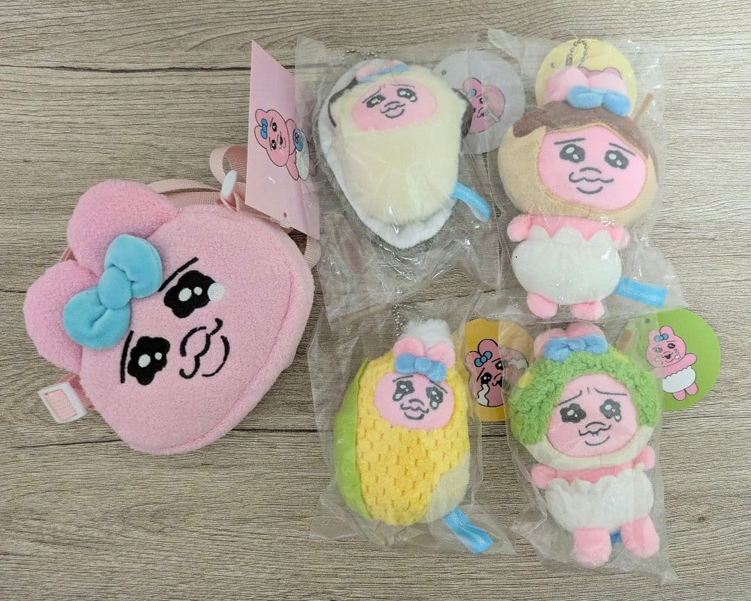 おぱんちゅうさぎ マスコット、ポシェット 5点セット