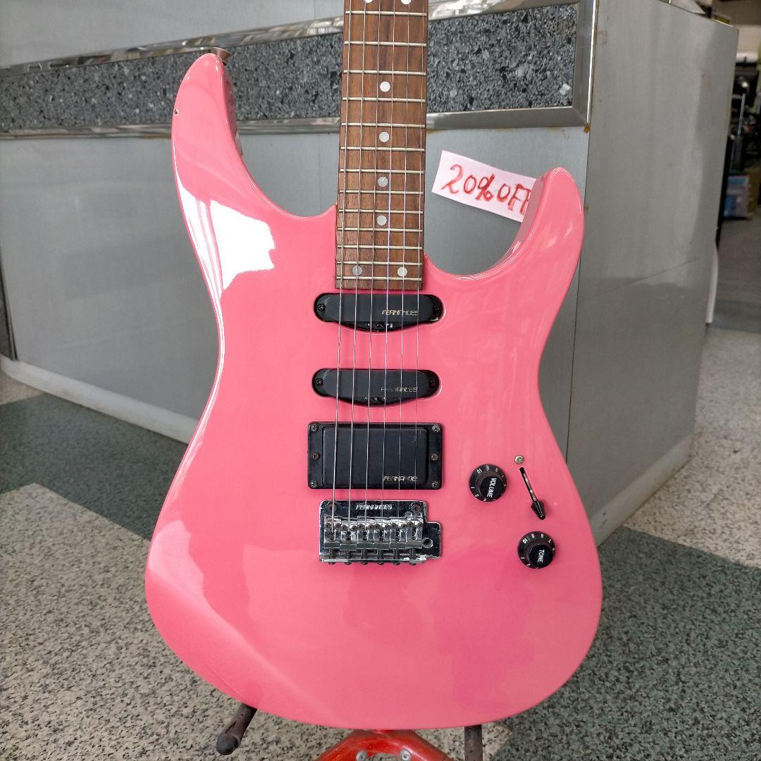 FERNANDES ピンク エレキギター
