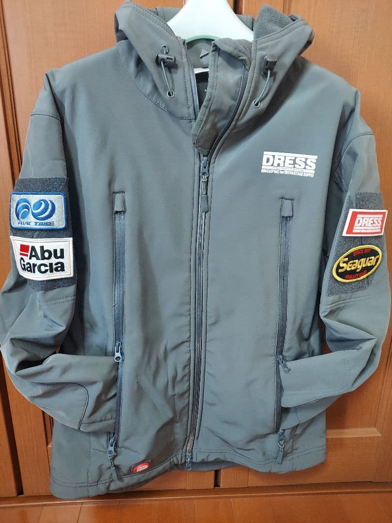DRESS フード付きグレージャケット Mサイズ