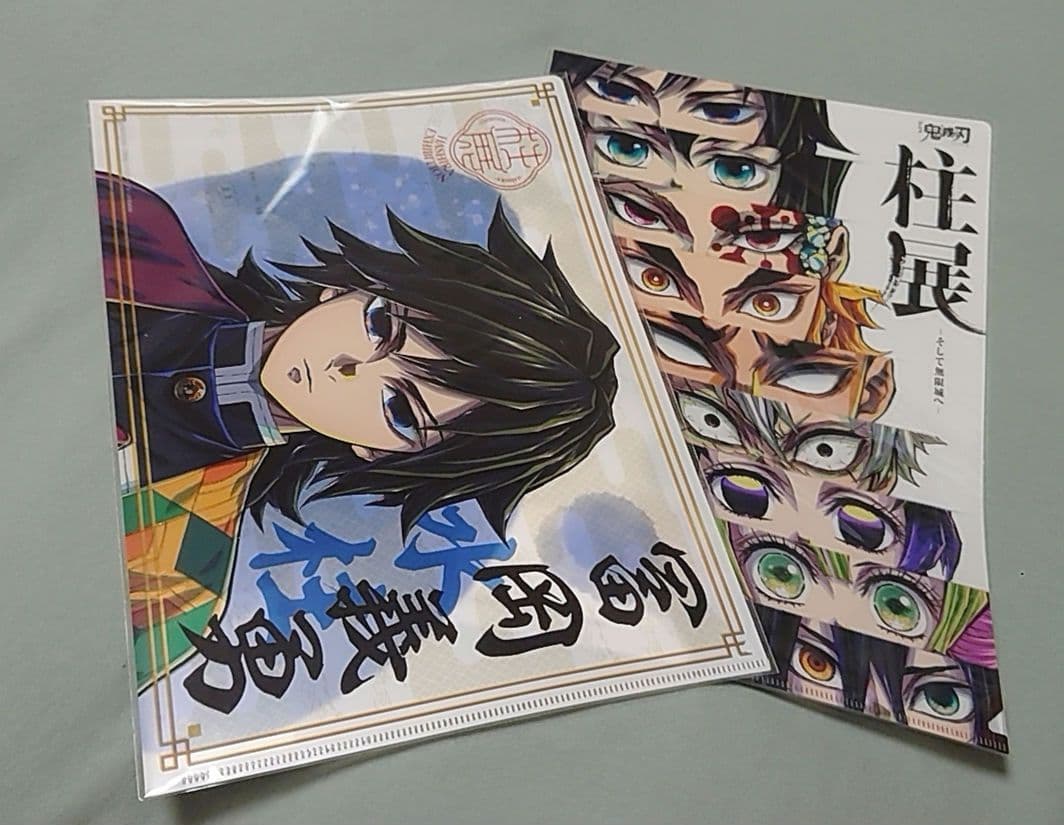 鬼滅の刃　柱展　A4　クリアファイル　冨岡義勇　集合