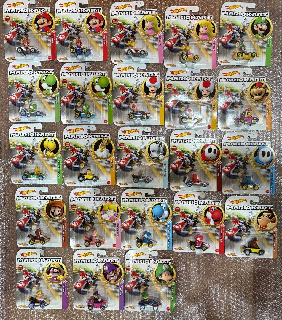 Hot Wheels マリオカート ミニカー 23個セット　タヌキマリオ他