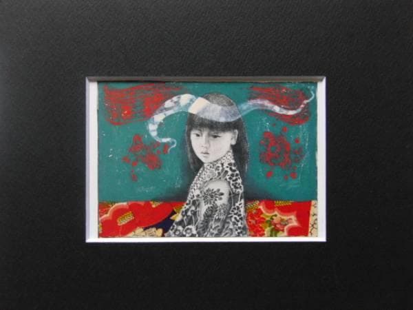 智内兄助、３、希少画集画、新品額装付