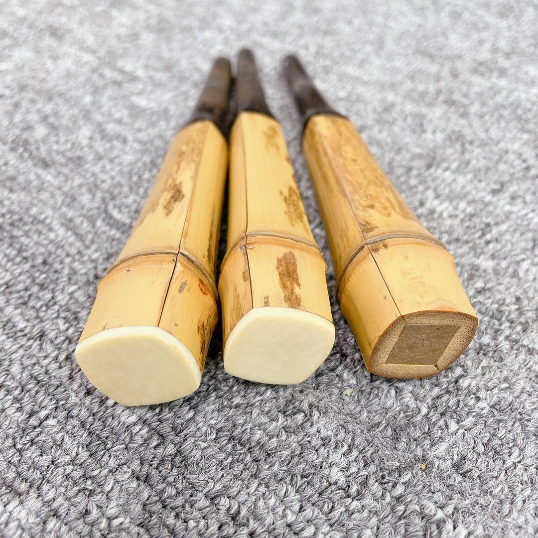 三味線 一本溝 紅木 子持ち綾杉 中棹 金細 和楽器 刻印あり