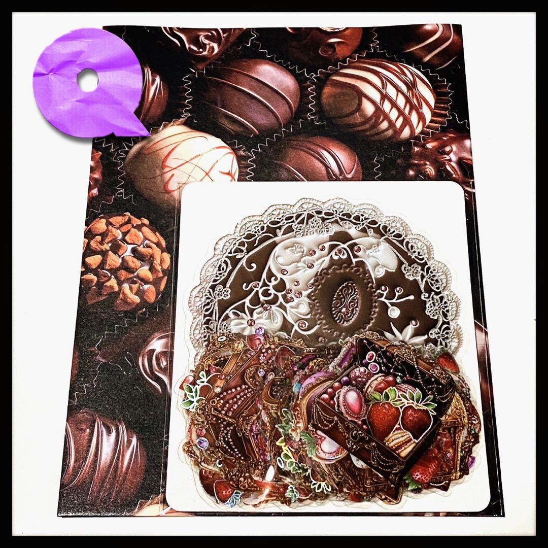 【Q】Sweet Chest♡PETステッカー54枚＋α♡コラージュ素材