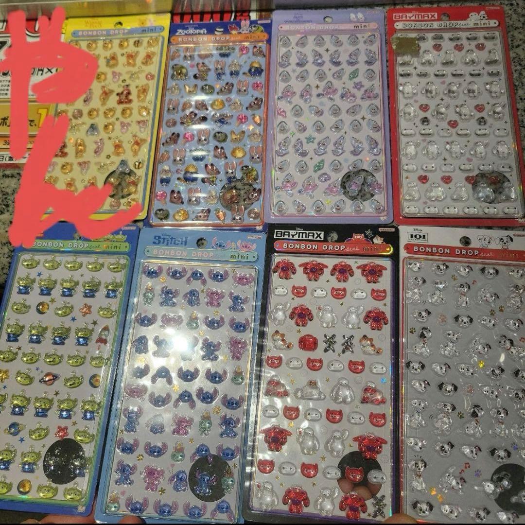 【専用　ウエノ様】ディズニー ボンボンドロップシール ８種 ボンボン うるちゅる