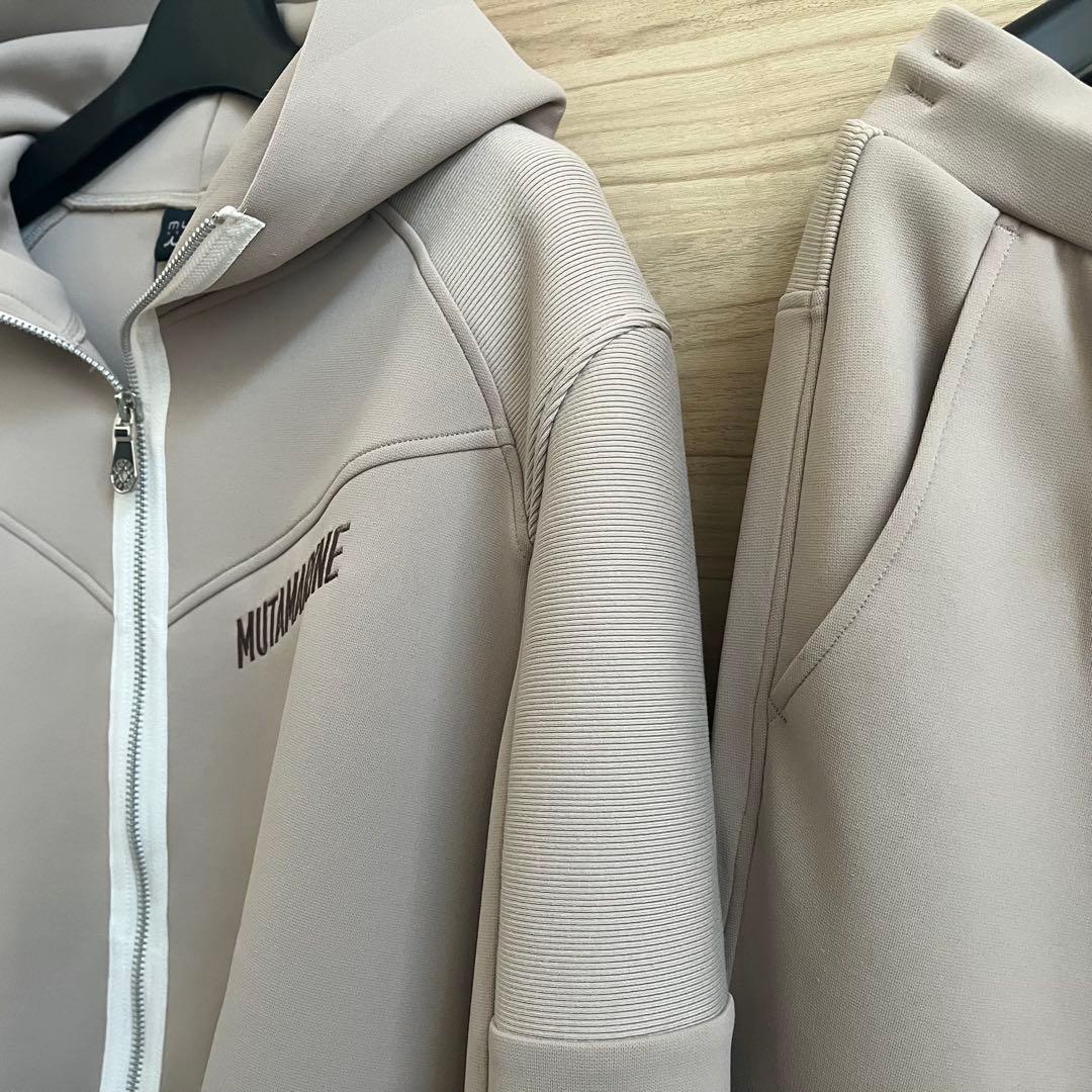 新品★61,600円 ムータマリン セットアップ フーディブルゾン＆パンツ 4