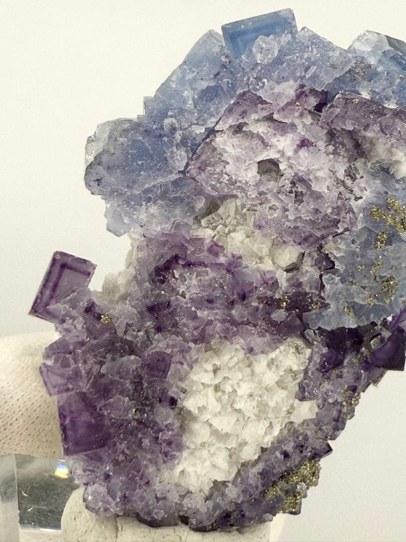 パープル　ブルー　フローライト　蛍石　浙江省産　原石　鉱物標本　天然石