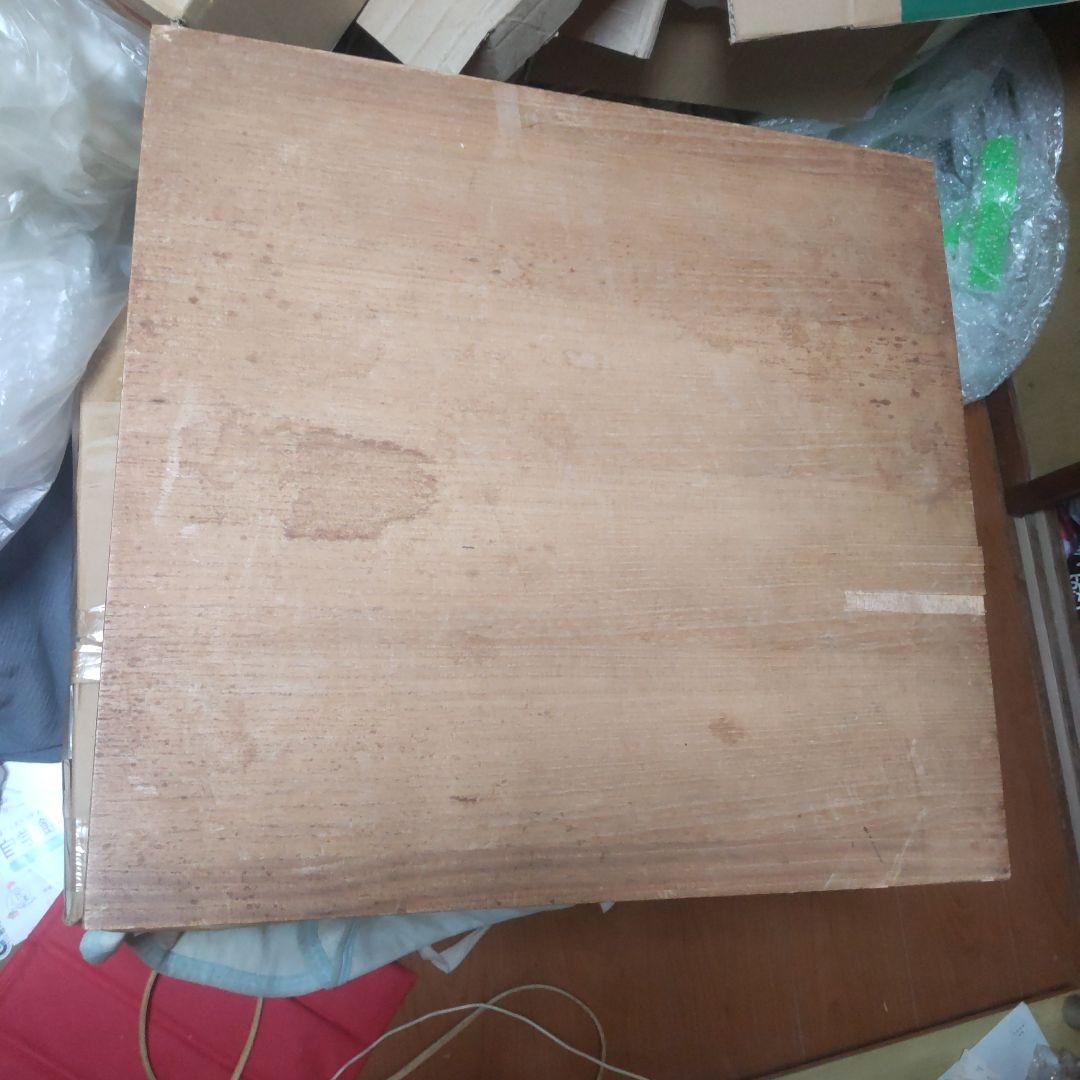 本桂碁盤５寸盤　木裏板目　カバー付き