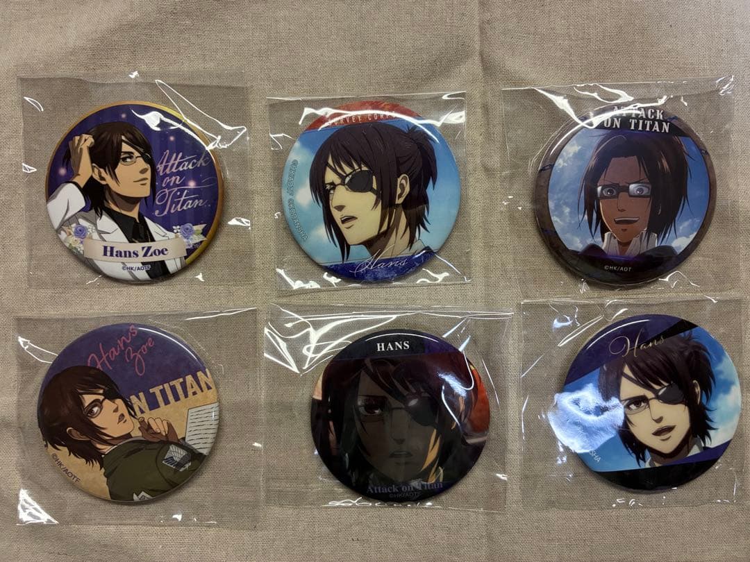 進撃の巨人 ハンジ 缶バッジ18点セット