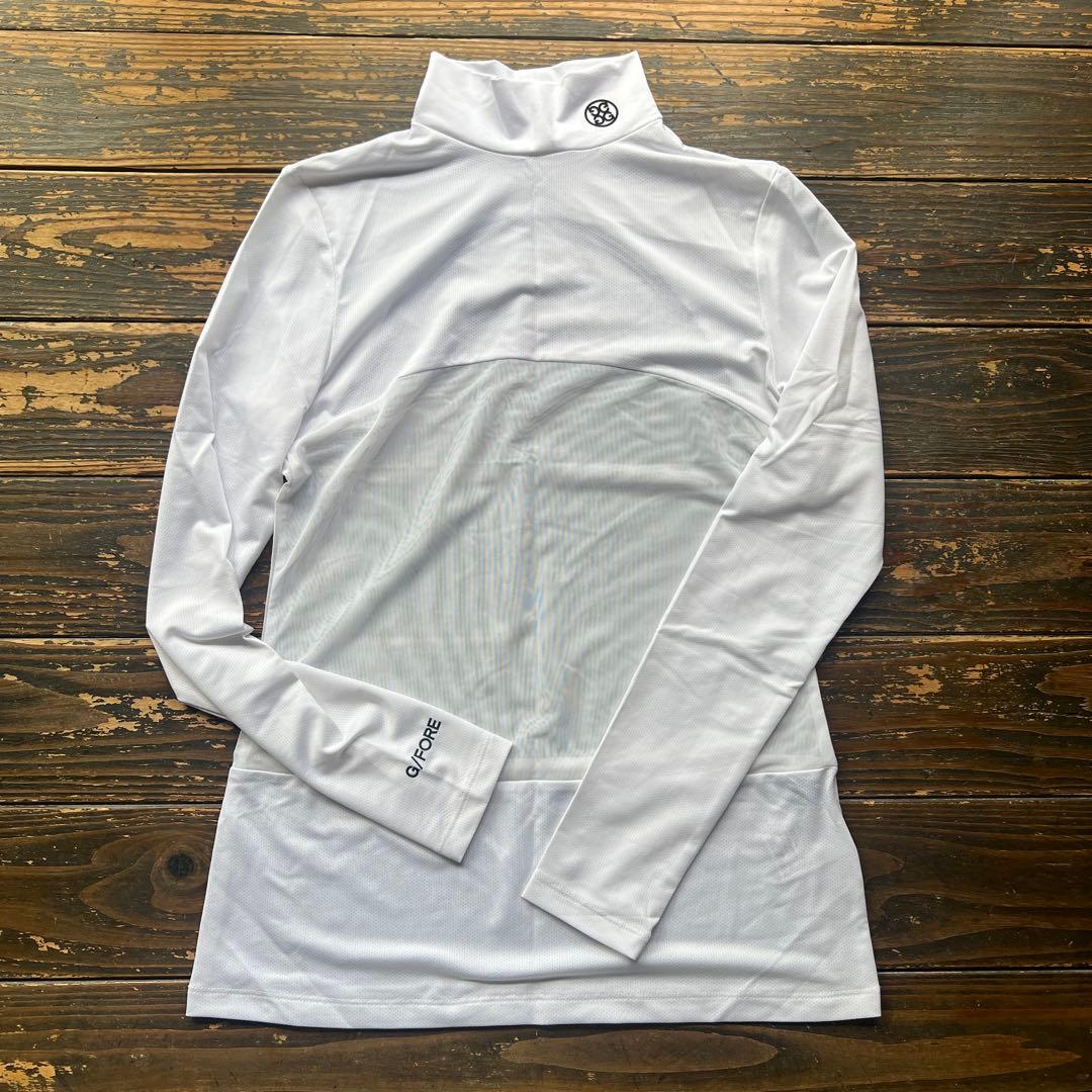 G/FORE ハイネックメッシュシャツ ホワイト