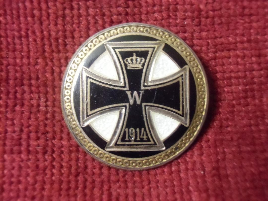 Ｗ帝政ドイツ軍/プロイセン王国＊１９１４鉄十字勲章ブローチ（実物）