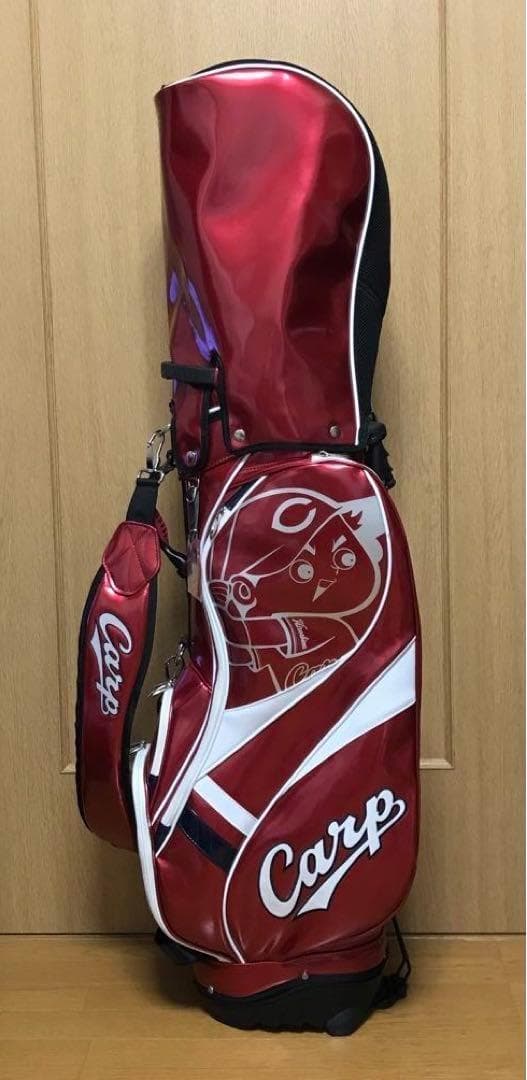 #7923 【未使用】 広島カープ オフィシャル ゴルフバッグ スタンド式