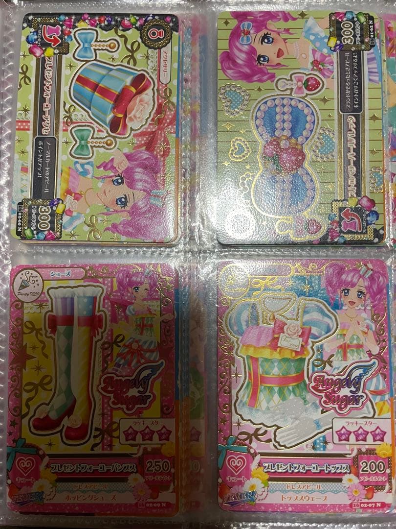 アイカツカードセット（青髪・赤髪キャラクター）