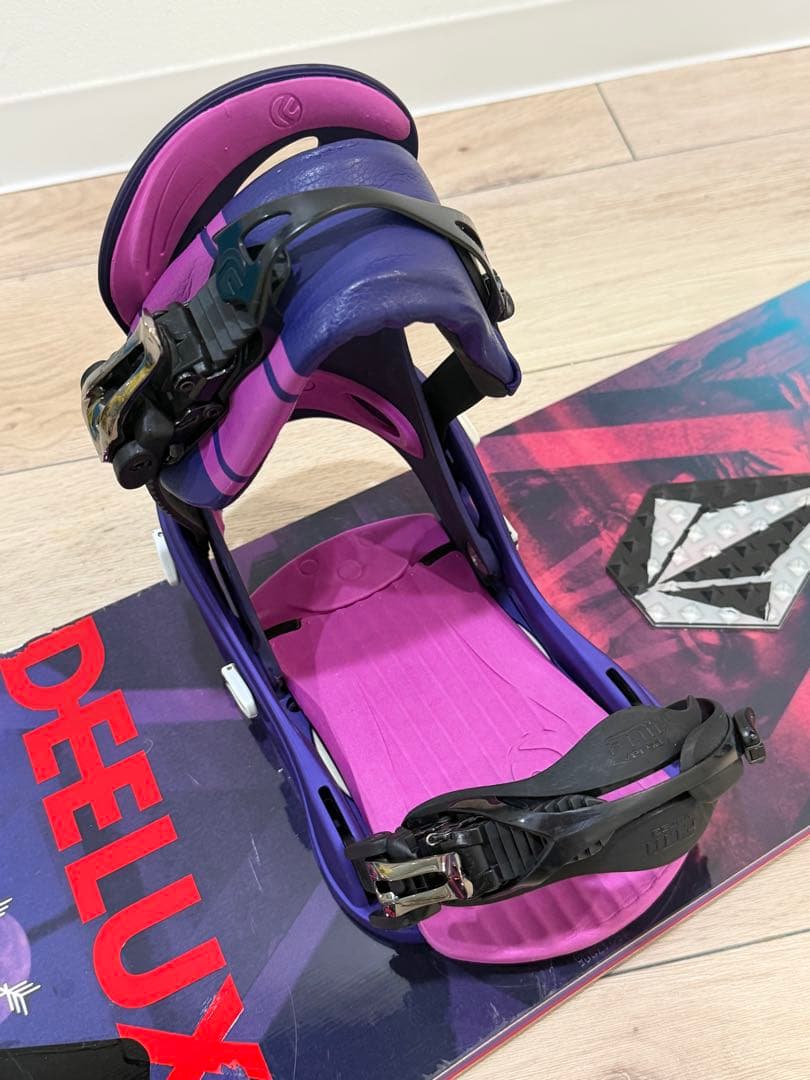 SALOMON スノーボード 板 139cm ビンディング セット ケース付き
