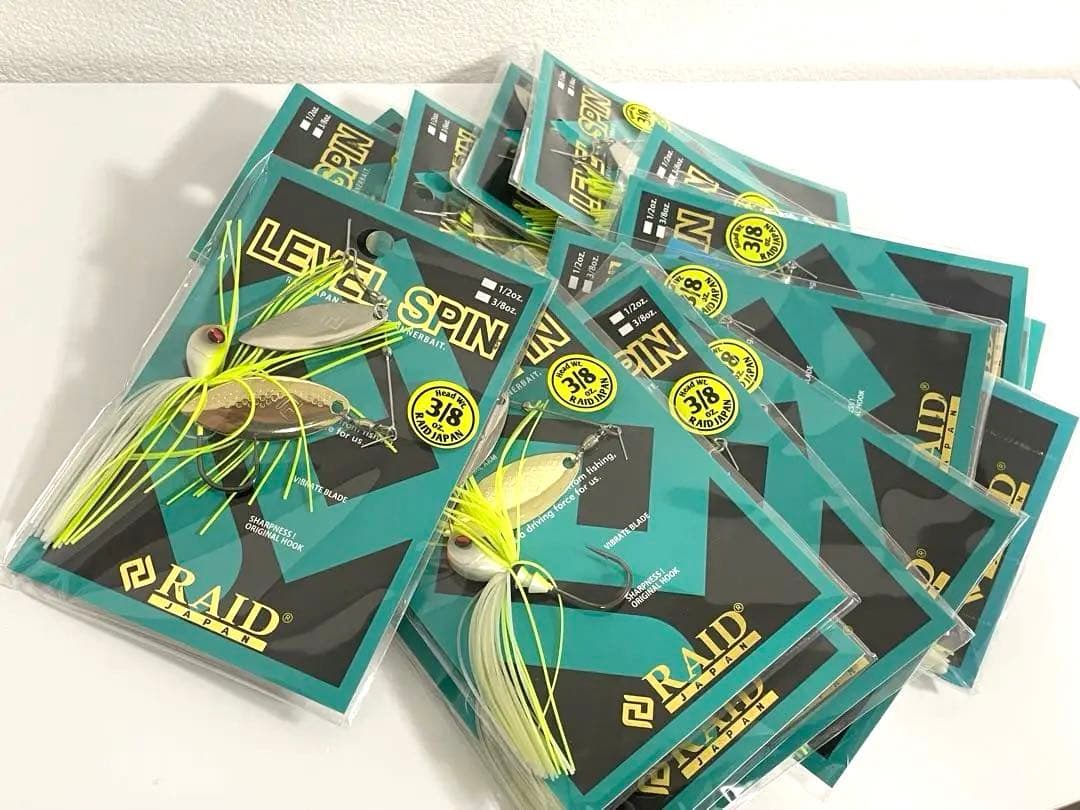 新品　レイドジャパン　レベルスピン　3/8 1 5個