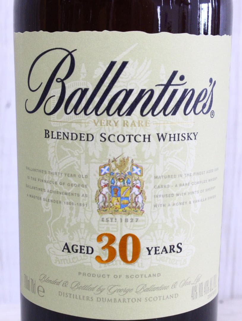 ▲未開栓/箱入り バランタイン Ballantine’s 30年 スコッチ