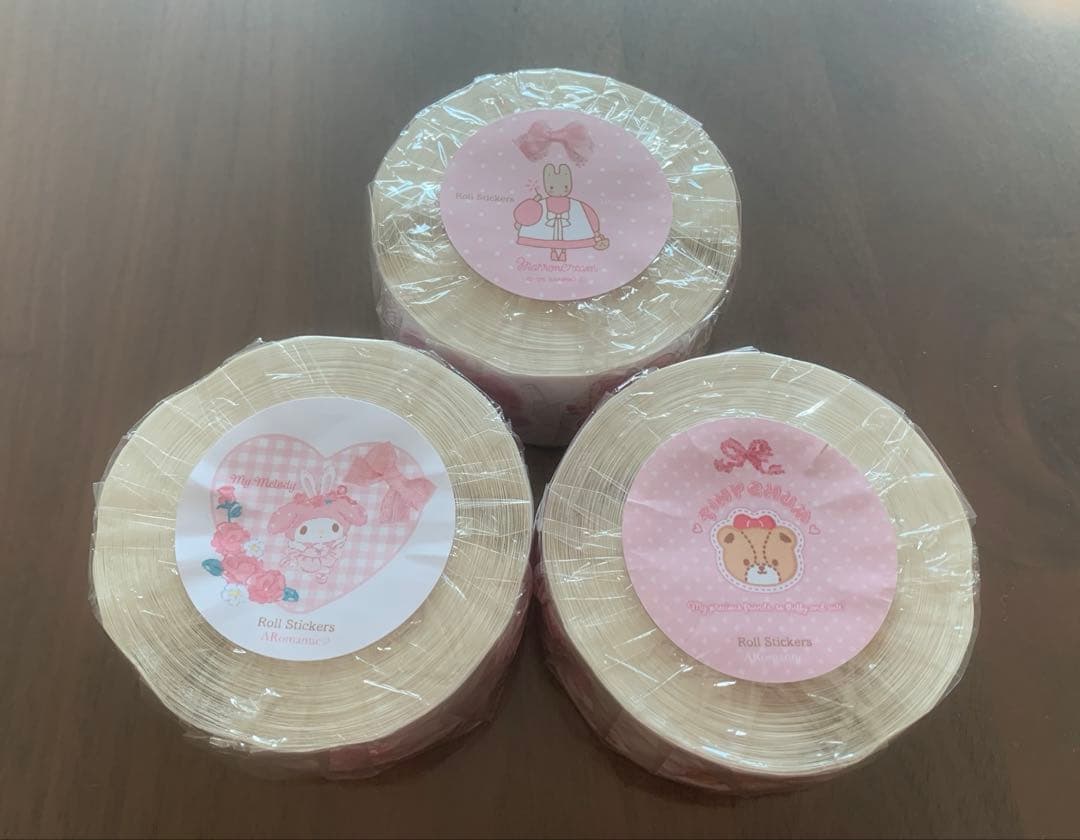 サンリオ　ARomantic アロマンティックロールステッカー3種　限定品