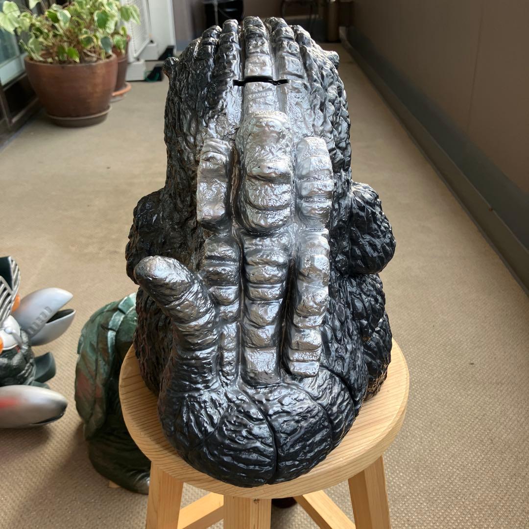 ゴジラ貯金箱 ゴジラフィギュア 約33cm 黒