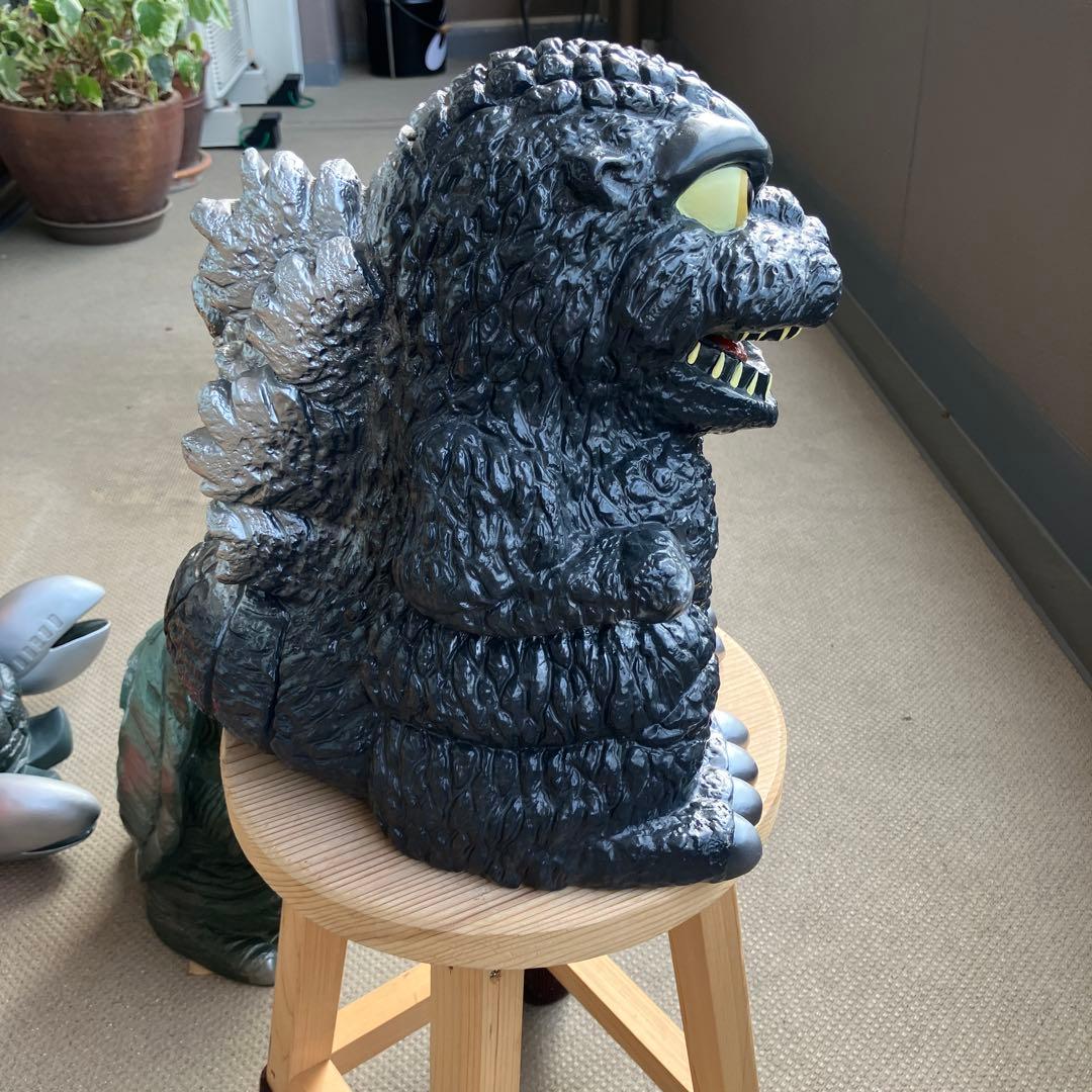 ゴジラ貯金箱 ゴジラフィギュア 約33cm 黒