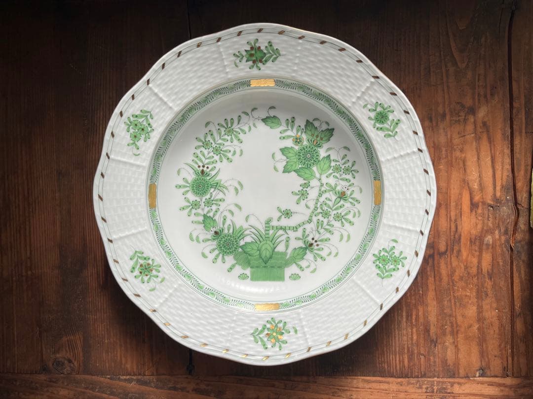 ヘレンド　HEREND インドの華 プレート22.8cm 中皿　2枚