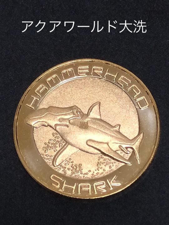 アクアワールド大洗水族館★ハンマーシャーク☆記念メダル★茶平工業